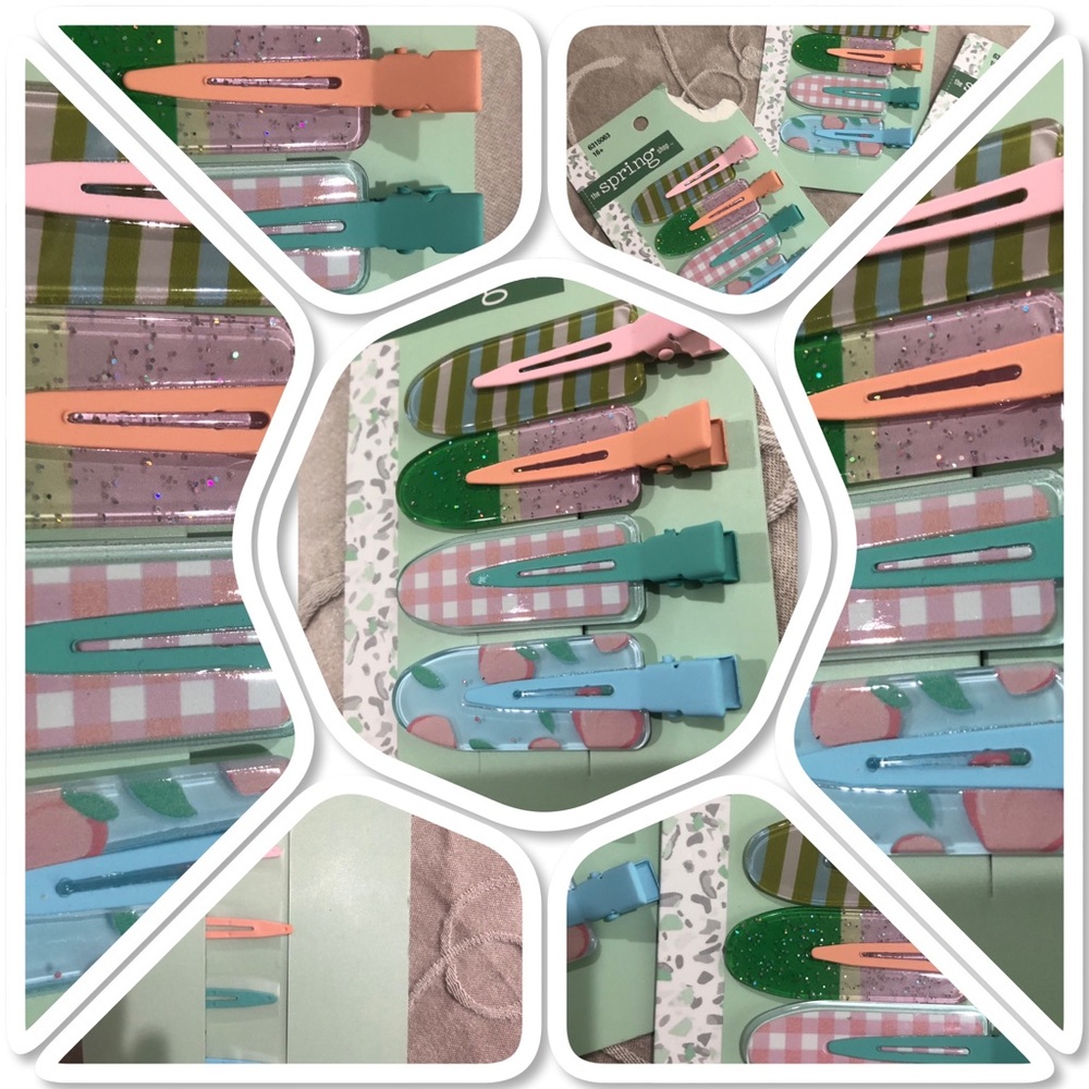 The Spring Shop Pastel Hair Clip Set